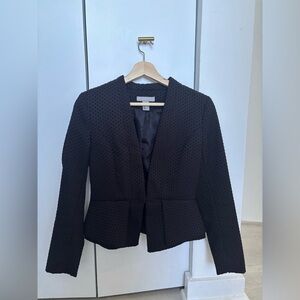 H&M Black Textured Women's Blazer